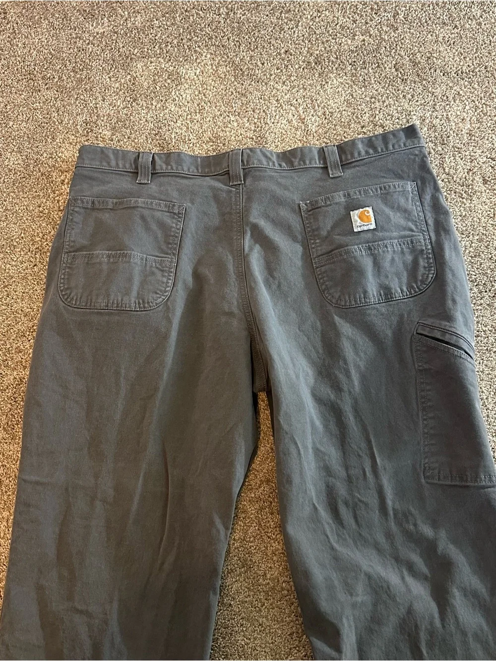 Carhartt Relaxed Fit Cargo Work Pants Gray Men’s Size 42x30 102291 - 039 Canvas